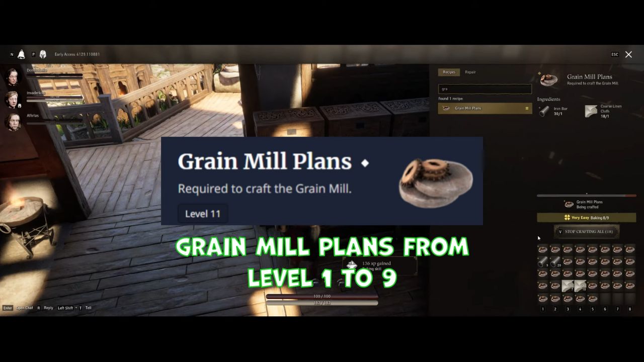 Pax Dei Grain Mill Guide